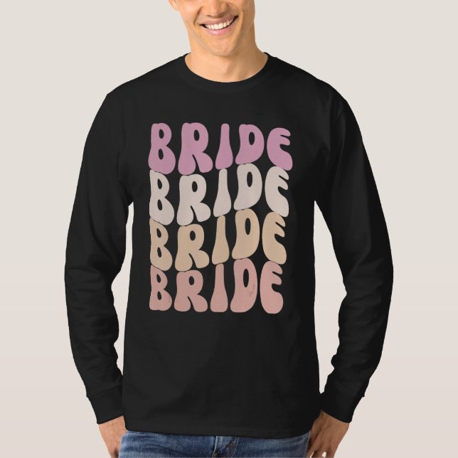 Camiseta Bride I Do Crew Retro Bachelorette Party Bride Bri (Frente)