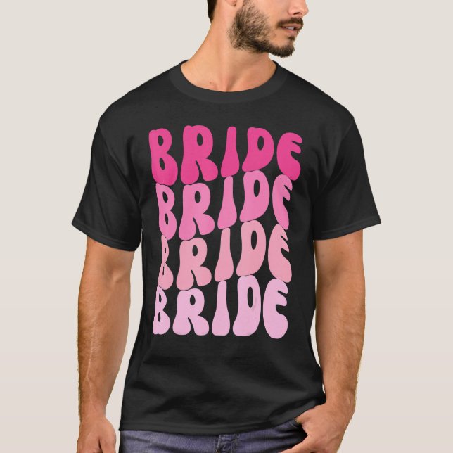 Camiseta Bride I Do Crew Retro Bachelorette Party Bride Bri (Frente)