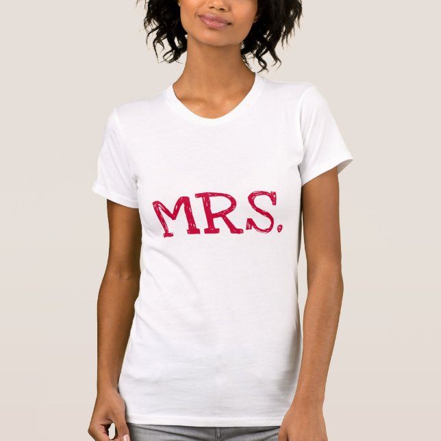 Camiseta Bride Red Text Sra. (Frente)