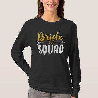 Camiseta Bride Squad Bachelor Wedding Party Womens Bridesma