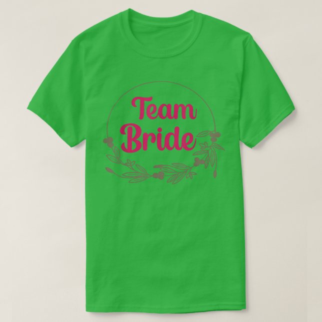 Camiseta Bride Squad Team Bride Bachelorette Party Bridesma (Frente do Design)