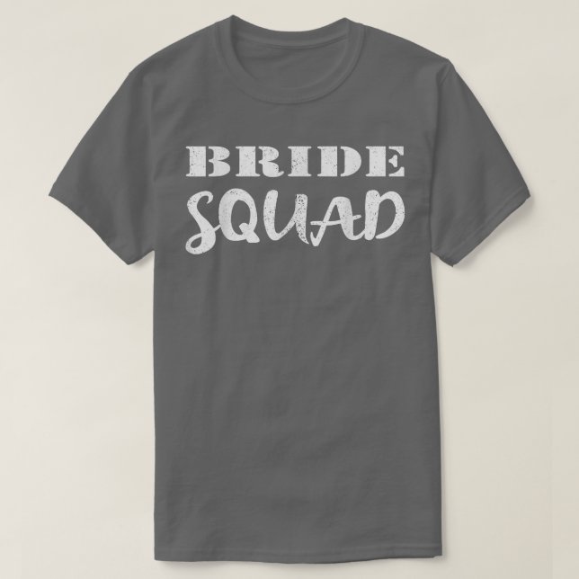 Camiseta Bride Squad  Wedding Team New Bride To Be (Frente do Design)