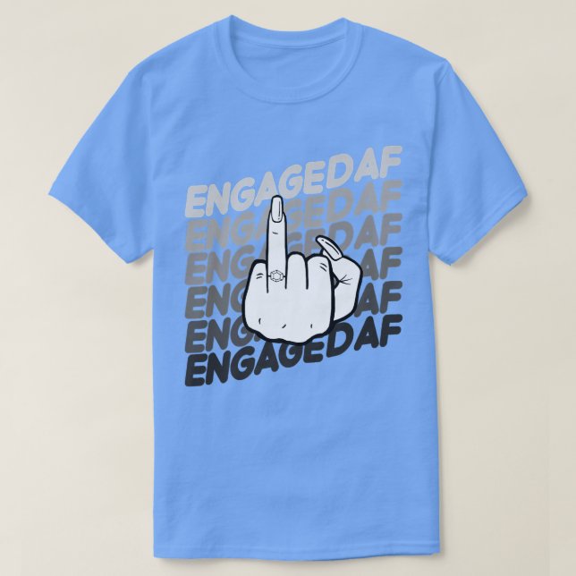 Camiseta Bride To Be Engaged AF Wedding Ring Future Mrs  (Frente do Design)