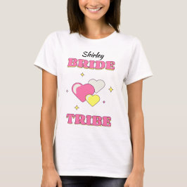 Camiseta BRIDE TRIBE Bachelorette/Hen nome editável