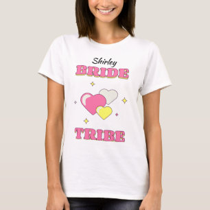 Camiseta BRIDE TRIBE Bachelorette/Hen nome editável