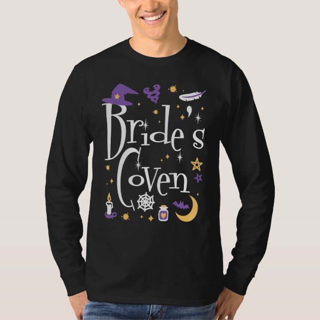 Camiseta Bride's Coven Wedding Day Bachelorette Party Bride (Frente)