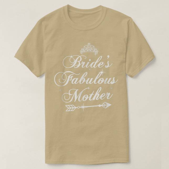 Camiseta Brides Fabulosas Casais Mãe Festa de casamento Eng (Frente do Design)