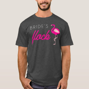 Camiseta Brides Flock, Flamingo Bridesmaid Bachelorette Pa
