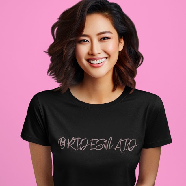 Camiseta Bridesmaid Dusty Burgundy (Criador carregado)