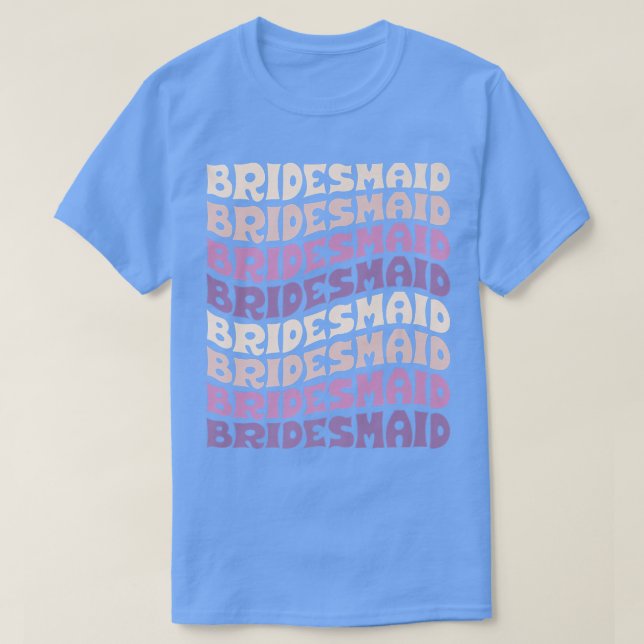 Camiseta Bridesmaid I Do Crew Retro Bachelorette Party Brid (Frente do Design)