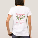 Camiseta Bridesmaid rosa pincelado t-shirt floral de aquare<br><div class="desc">Bachelorette floral cor-de-rosa pincelada ou design de aquarela chá de panela. A forma perfeita de coordenar o seu casamento, ou t-shirt a vestir, enquanto se preparava para o teu grande dia. Torne sua vida mais fácil com este presente de casamento bem pensado para sua amiga, irmã, mãe, tia, filha ou...</div>