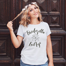 Camiseta Bridezilla Mau Olho Engraçado T-Shirt