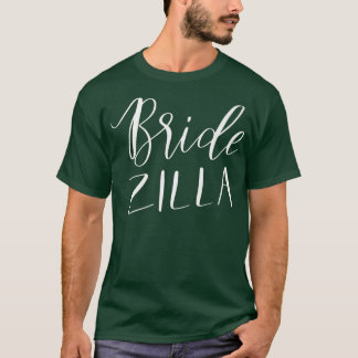 Camiseta Bridezilla Mulheres Engraçadas Casamento Bridal Br