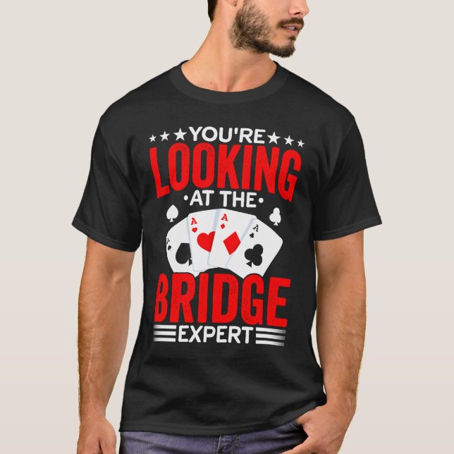 Camiseta Bridge Card Game Expert Sports Player  Bridge Play (Frente)