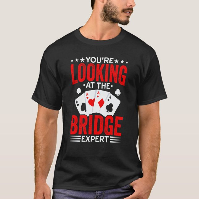 Camiseta Bridge Card Game Expert Sports Player Bridge Playe (Frente)