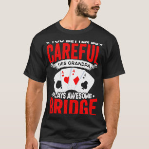 Camiseta Bridge Play do Expert Player de Jogos de Cartas de