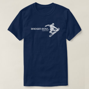 Camiseta Bridger Bowl Montana Snowboarder
