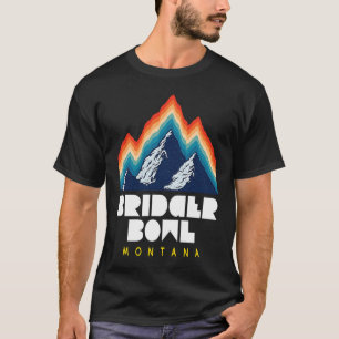 Camiseta Bridger Bowl Montana USA Ski Resort BACK IMPRESSÃO