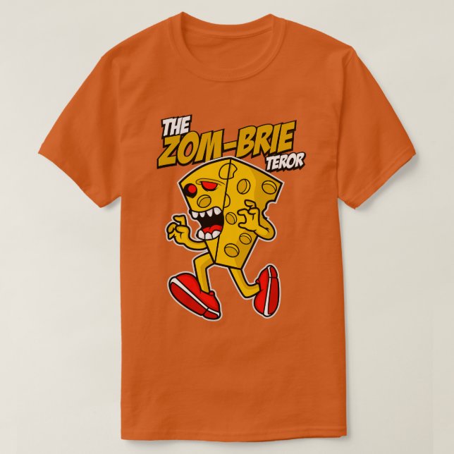 CAMISETA BRIE ZOMBIE CARTOON (Frente do Design)