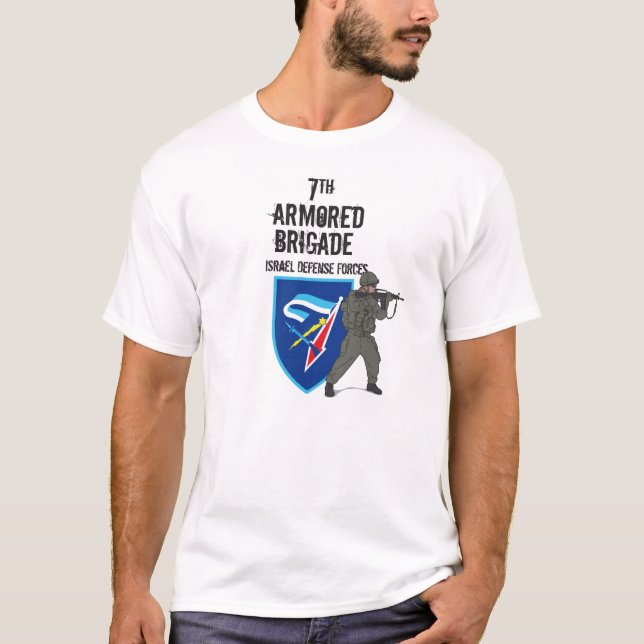 Camiseta Brigada 7 blindada, Forças de Defesa de Israel (Frente)