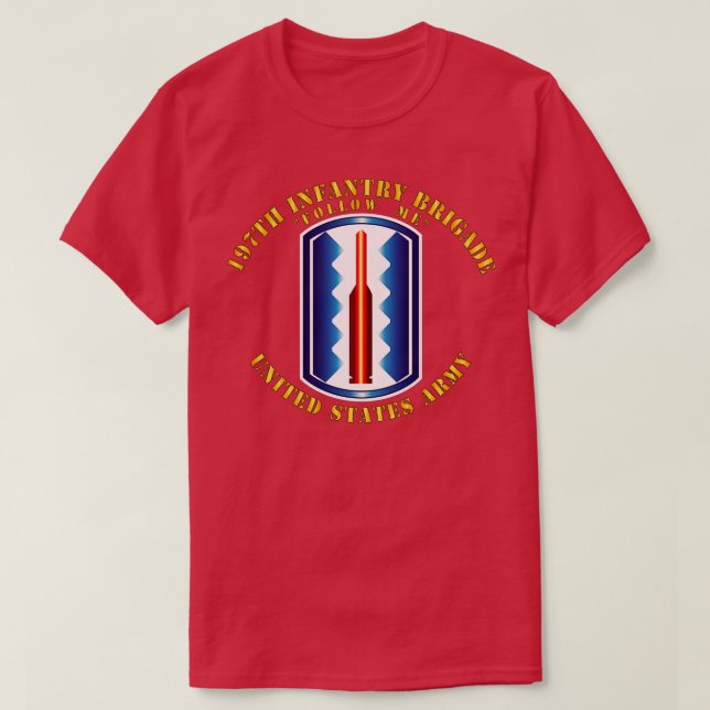 Camiseta Brigada de Infantaria 197 Siga-me (Frente do Design)