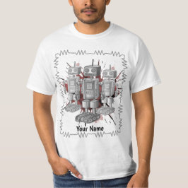Camiseta brigada de robôs de ficção científica