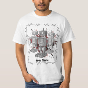 Camiseta brigada de robôs de ficção científica