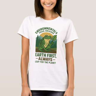 Camiseta Brigada de Sapos Ambiental – Terra Primeiro, Sempr
