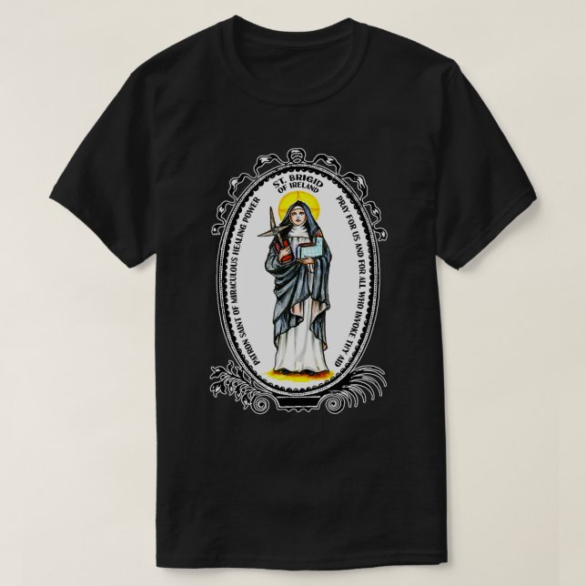 Camiseta Brigada rua de Kildare Cross Ireland Cute Cath Irl (Frente do Design)