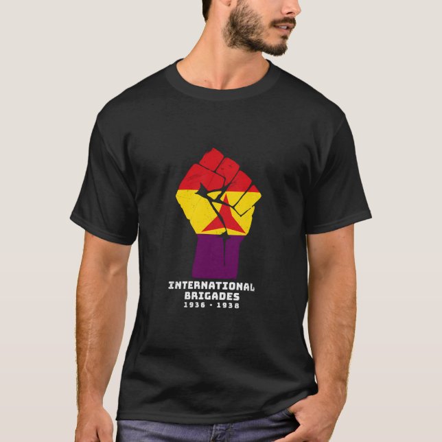 Camiseta Brigadas Internacionais - Socialista Revolucionári (Frente)