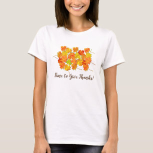 Camiseta Bright Autum Deixa Desejos de Ação de Graças