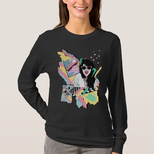 Camiseta Bright & Colorful Slum Cartel 80s Girl (Frente)