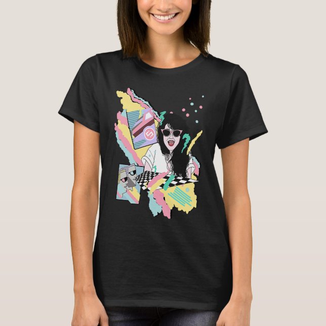 Camiseta Bright & Colorful Slum Cartel 80s Girl (Frente)