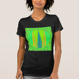 Camiseta Bright Edgy Geometry Neon Pattern Art Design