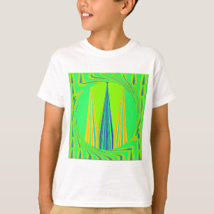 Camiseta Bright Edgy Geometry Neon Pattern Art Design
