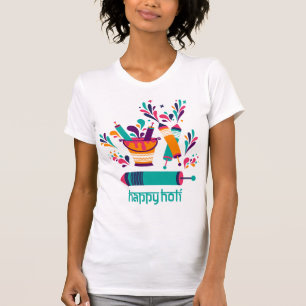 Camiseta Bright Holi Paint Squirts T-Shirt