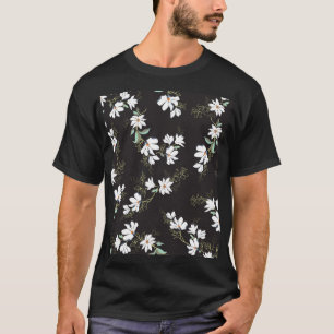 Camiseta Bright Magnolia Floral Padrão Sem Olhos