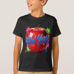 Camiseta Bright New York, Big Apple, por Natasha Us