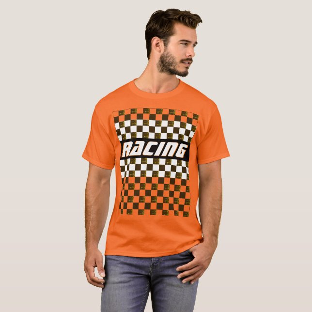 Camiseta Bright Orange Racing (Frente Completa)