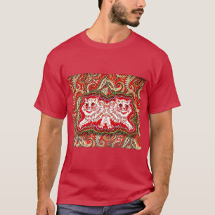 Camiseta Bright Psychedelic Red Cats (por Louis Wain)