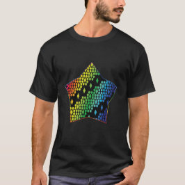 Camiseta Bright Rainbow e Black Honeycomb
