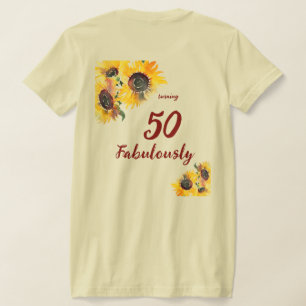 Camiseta Bright Watercolor Girassol Fabuloso 50