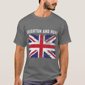 Camiseta Brighton And Hove UK Flag British Souvenir Cool fu