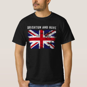 Camiseta Brighton e Hove UK Flag British Souvenir Legal