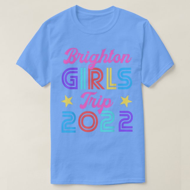 Camiseta Brighton Girls Trip 2022 Matching Hen Night Weeken (Frente do Design)