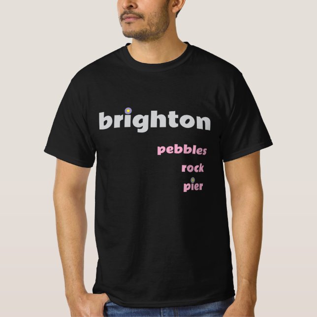 Camiseta Brighton Pebbles Rock Pier M Tee (Frente)