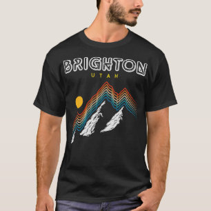 Camiseta Brighton Utah EUA Ski Resort 1980s Retro 1