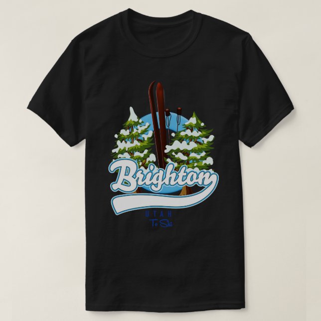 Camiseta Brighton Utah para esquiar (Frente do Design)