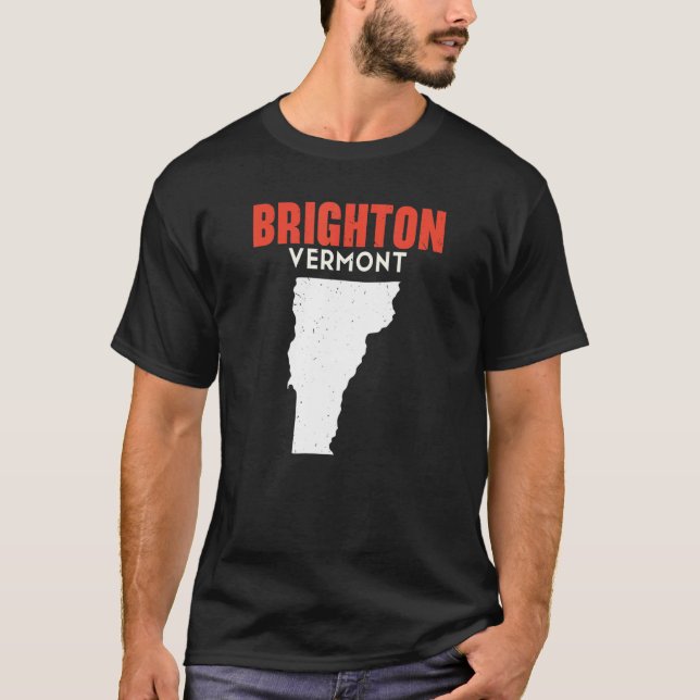 Camiseta Brighton Vermont EUA Estado América Viagem Vermont (Frente)