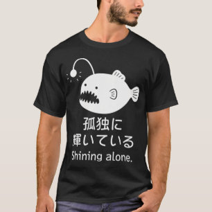 Camiseta Brilhando Sozinho — Peixe-Anjo Humor Japonês do